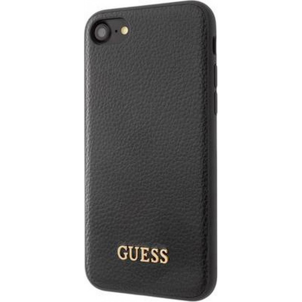 Coque iPhone 7 Plus / 8 Plus - Guess Cuir - Noir