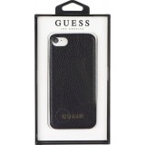 Coque iPhone 7 Plus / 8 Plus - Guess Cuir - Noir