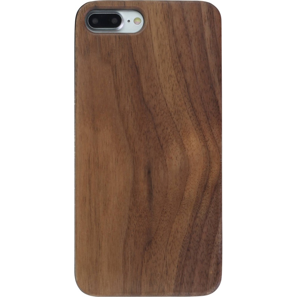 Hülle iPhone X / Xs - Holz Dunkel