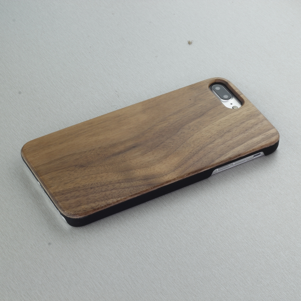 Hülle iPhone XR - Holz Dunkel