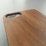 Hülle iPhone X / Xs - Holz Dunkel