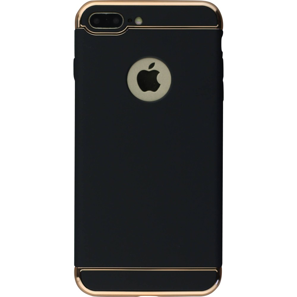 Coque iPhone 7 / 8 / SE (2020, 2022) - Frame gold - Noir