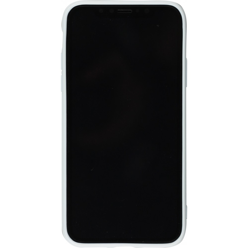 Hülle iPhone Xs Max - Gummi - Weiss