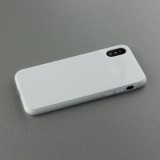 Hülle iPhone Xs Max - Gummi - Weiss