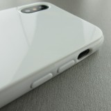 Hülle iPhone Xs Max - Gummi - Weiss