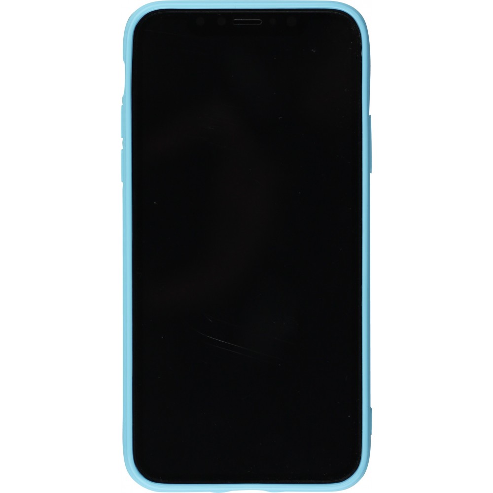 Coque iPhone X / Xs - Gel - Bleu clair