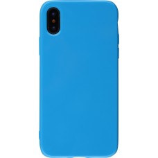 Coque iPhone X / Xs - Gel - Bleu foncé