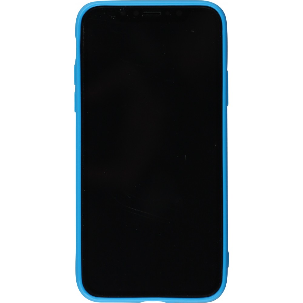 Coque iPhone X / Xs - Gel - Bleu foncé