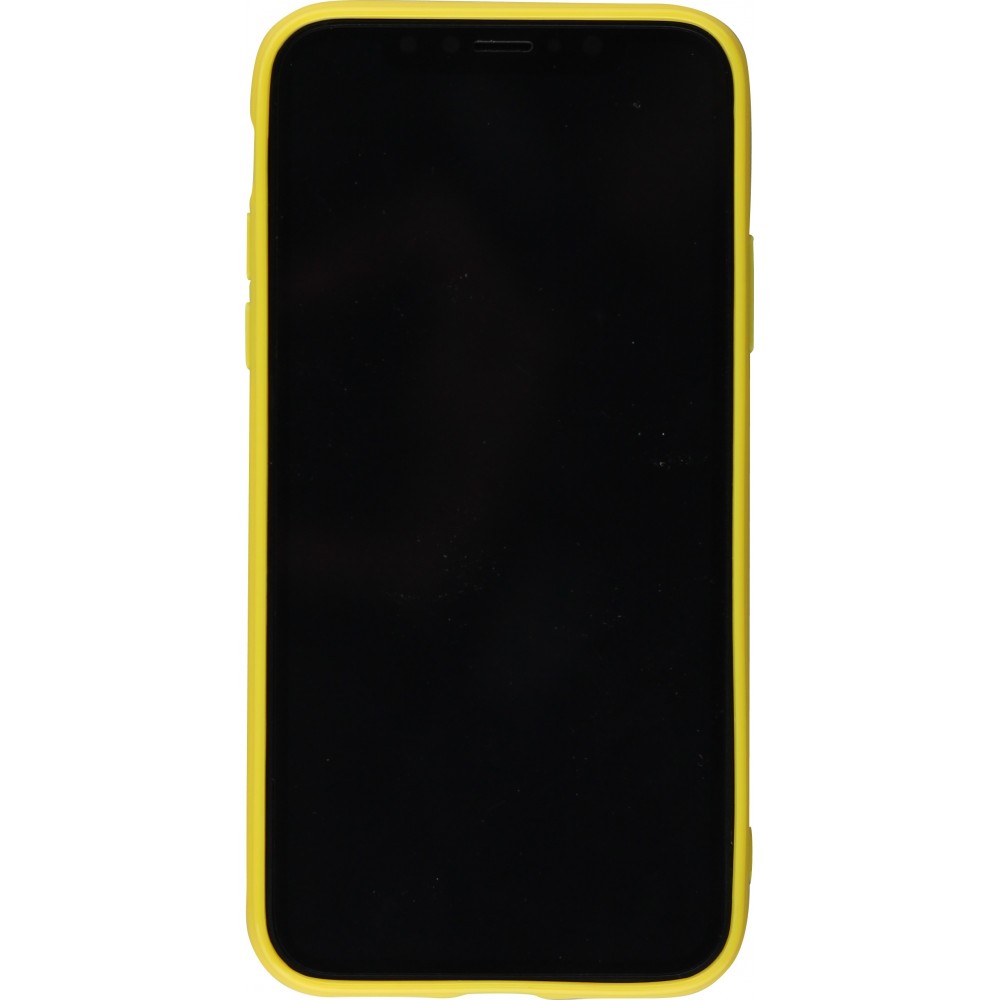 Coque iPhone X / Xs - Gel jaune