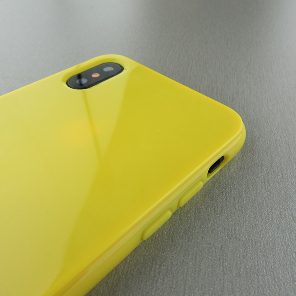 Coque iPhone X / Xs - Gel jaune