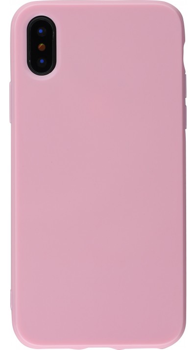Coque iPhone XR - Gel - Rose clair