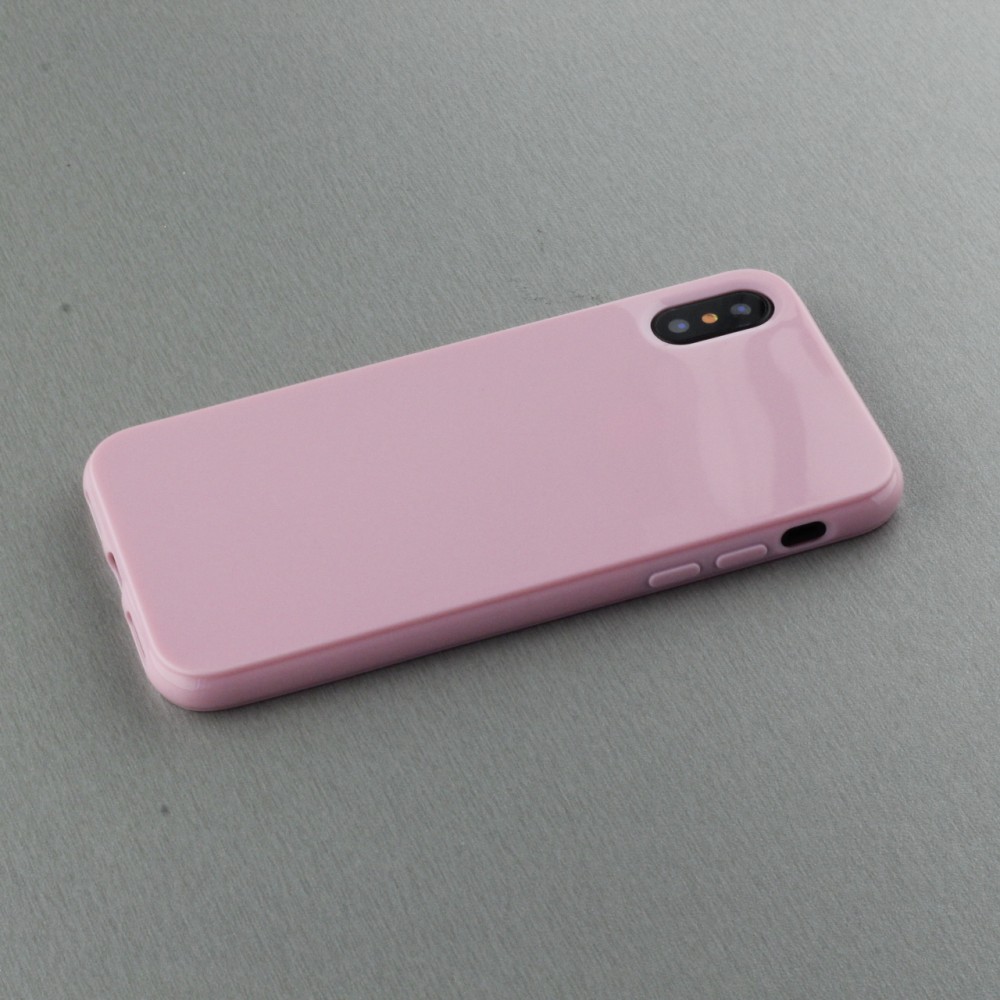 Coque iPhone Xs Max - Gel - Rose clair