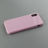 Hülle iPhone X / Xs - Gummi - Rosa