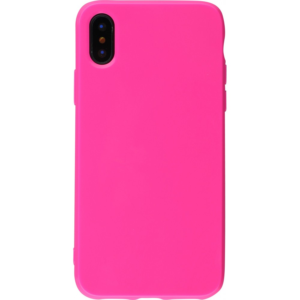 Coque iPhone XR - Gel - Rose foncé