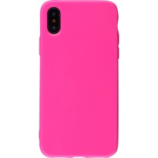 Coque iPhone Xs Max - Gel - Rose foncé