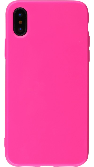 Coque iPhone XR - Gel - Rose foncé