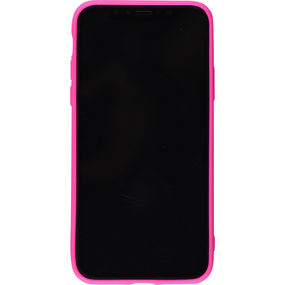 Hülle iPhone XR - Gummi - Dunkelrosa