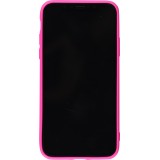 Hülle iPhone X / Xs - Gummi - Dunkelrosa