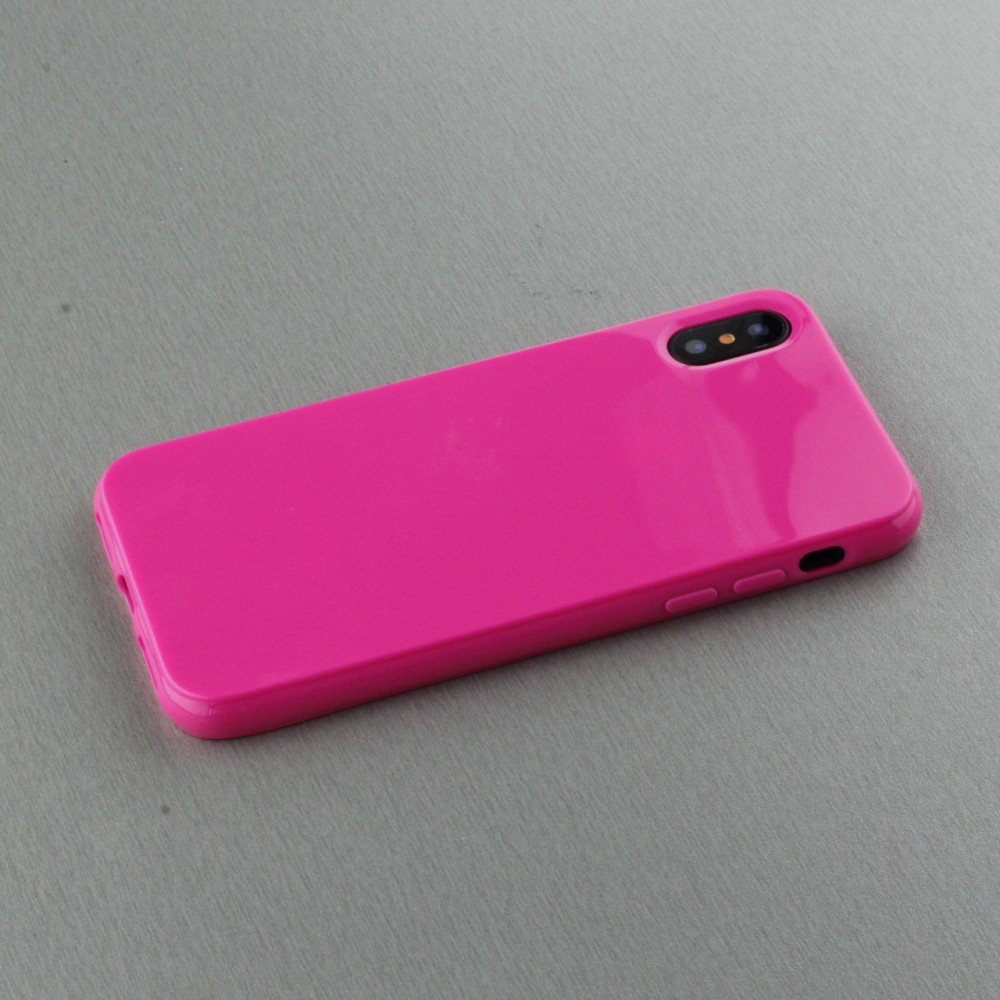 Coque iPhone Xs Max - Gel - Rose foncé