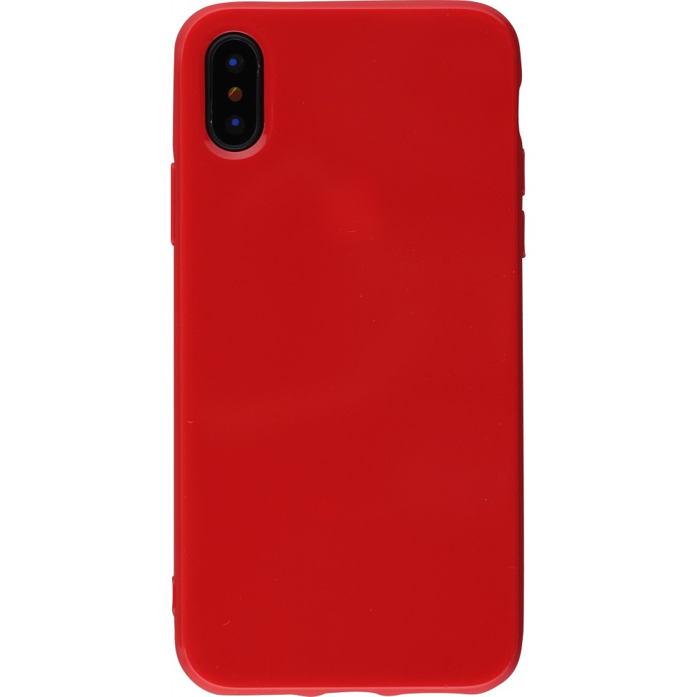 Coque iPhone Xs Max - Gel - Rouge