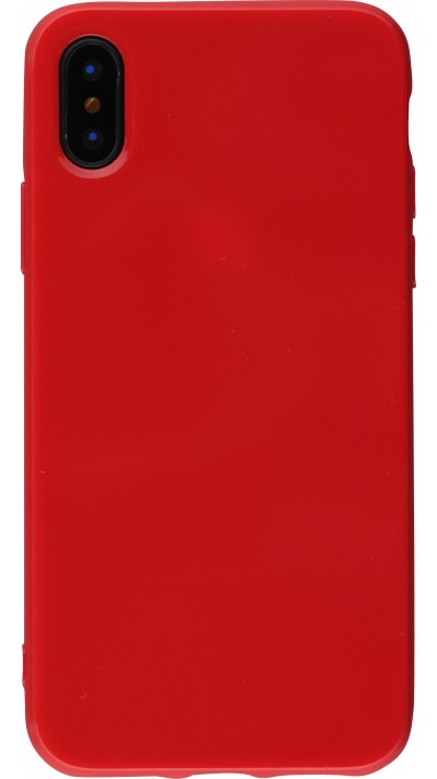 Coque iPhone Xs Max - Gel - Rouge