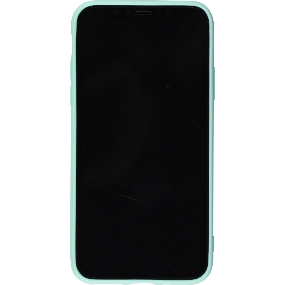 Hülle iPhone Xs Max - Gummi Grüne Minze