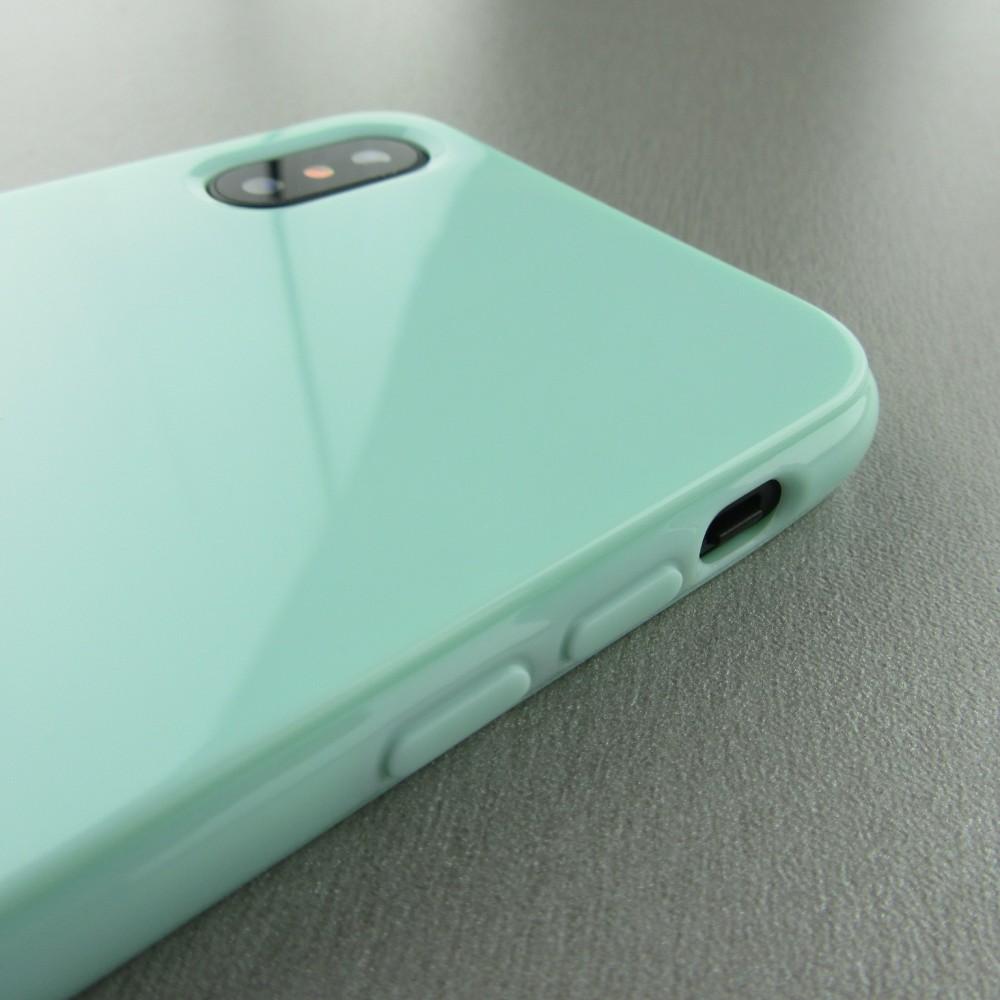 Coque iPhone Xs Max - Gel - Vert menthe