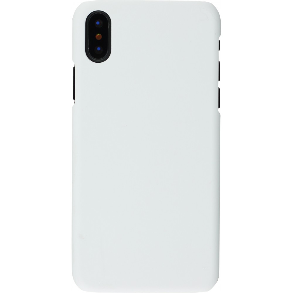 Hülle iPhone Xs Max - Plastic Mat - Weiss