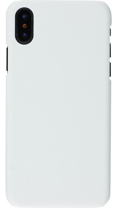 Coque iPhone Xs Max - Plastic Mat - Blanc