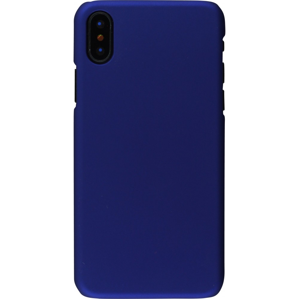 Coque iPhone XR - Plastic Mat - Bleu foncé