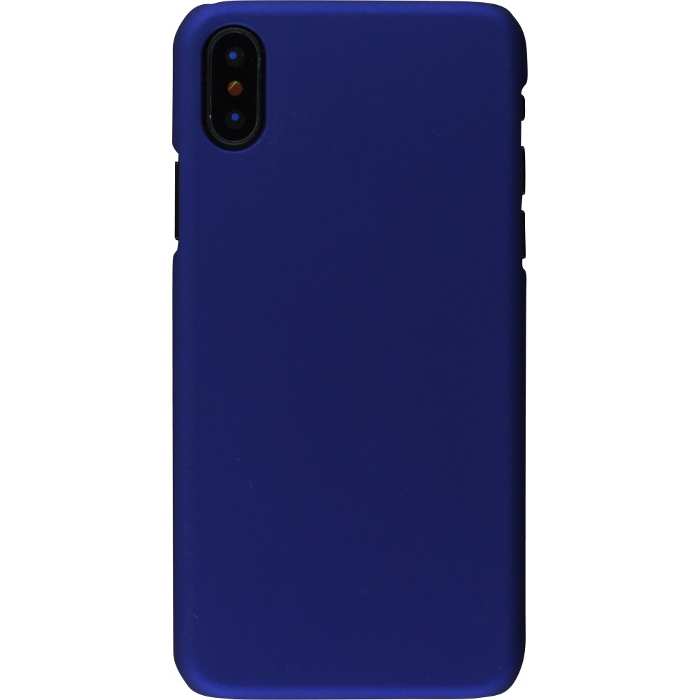 Coque iPhone Xs Max - Plastic Mat - Bleu foncé