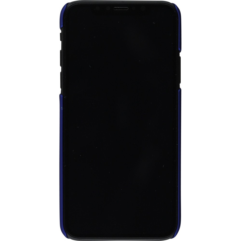 Coque iPhone X / Xs - Plastic Mat - Bleu foncé