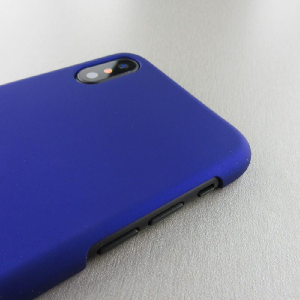 Coque iPhone Xs Max - Plastic Mat - Bleu foncé