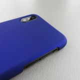 Coque iPhone X / Xs - Plastic Mat - Bleu foncé