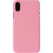Hülle iPhone Xs Max - Plastic Mat - Rosa
