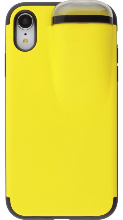 Coque iPhone XR - 2-In-1 AirPods jaune