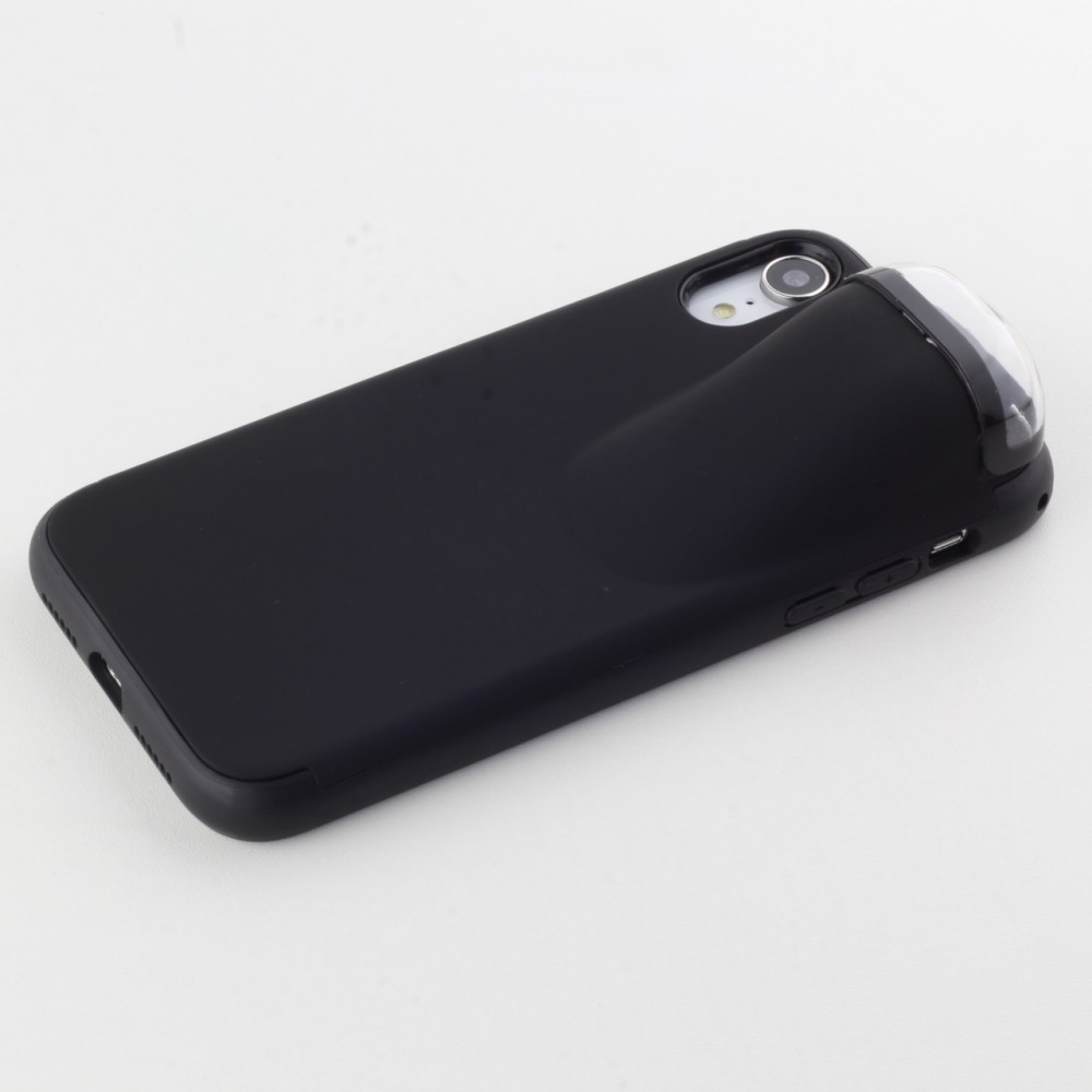 Coque iPhone XR - 2-In-1 AirPods - Noir