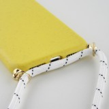 Coque iPhone XR - Bio Eco-Friendly nature avec cordon collier jaune