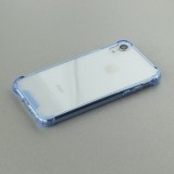 Coque iPhone XR - Bumper Glass bleu clair - Transparent