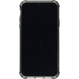 Coque iPhone XR - Bumper Glass gris - Transparent