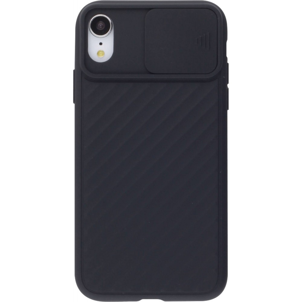 Coque iPhone XR - Caméra Clapet - Noir