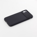 Coque iPhone XR - Caméra Clapet - Noir