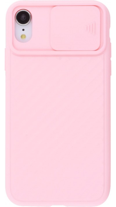 Coque iPhone XR - Caméra Clapet - Rose clair