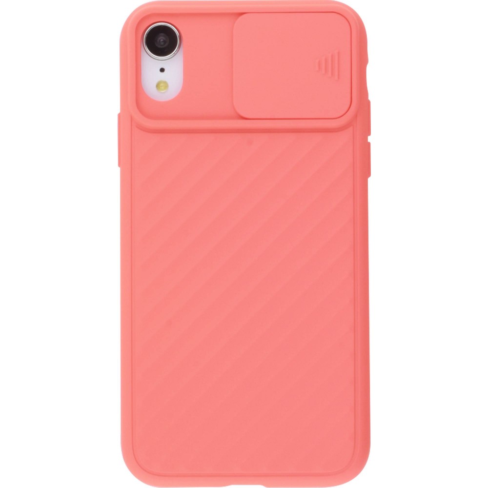 Coque iPhone XR - Caméra Clapet - Saumon