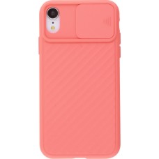 Hülle iPhone XR - Kamera Klappe - Lachs- Rosa