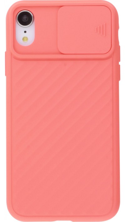 Hülle iPhone XR - Kamera Klappe - Lachs- Rosa