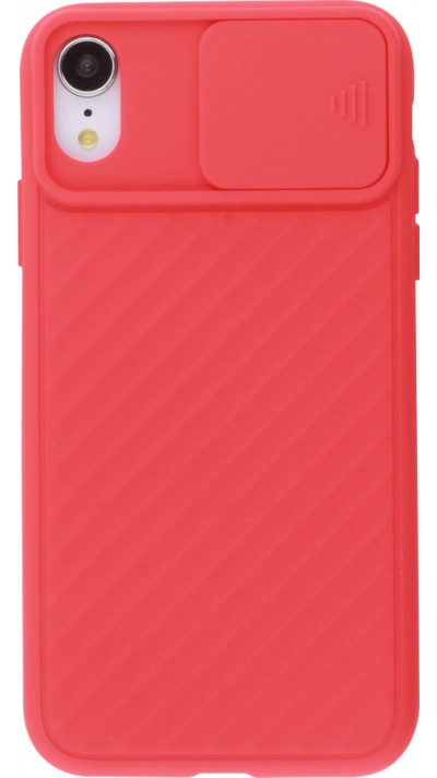 Coque iPhone XR - Caméra Clapet - Rouge