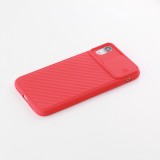 Hülle iPhone XR - Kamera Klappe - Rot