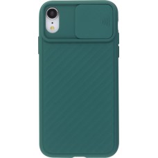 Coque iPhone XR - Caméra Clapet - Vert foncé