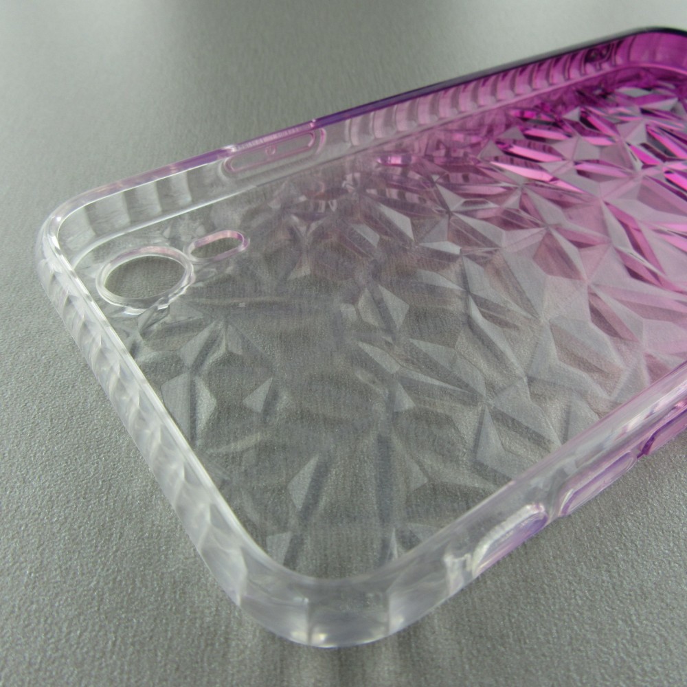 Hülle iPhone XR -  Diamond 3D - Violett